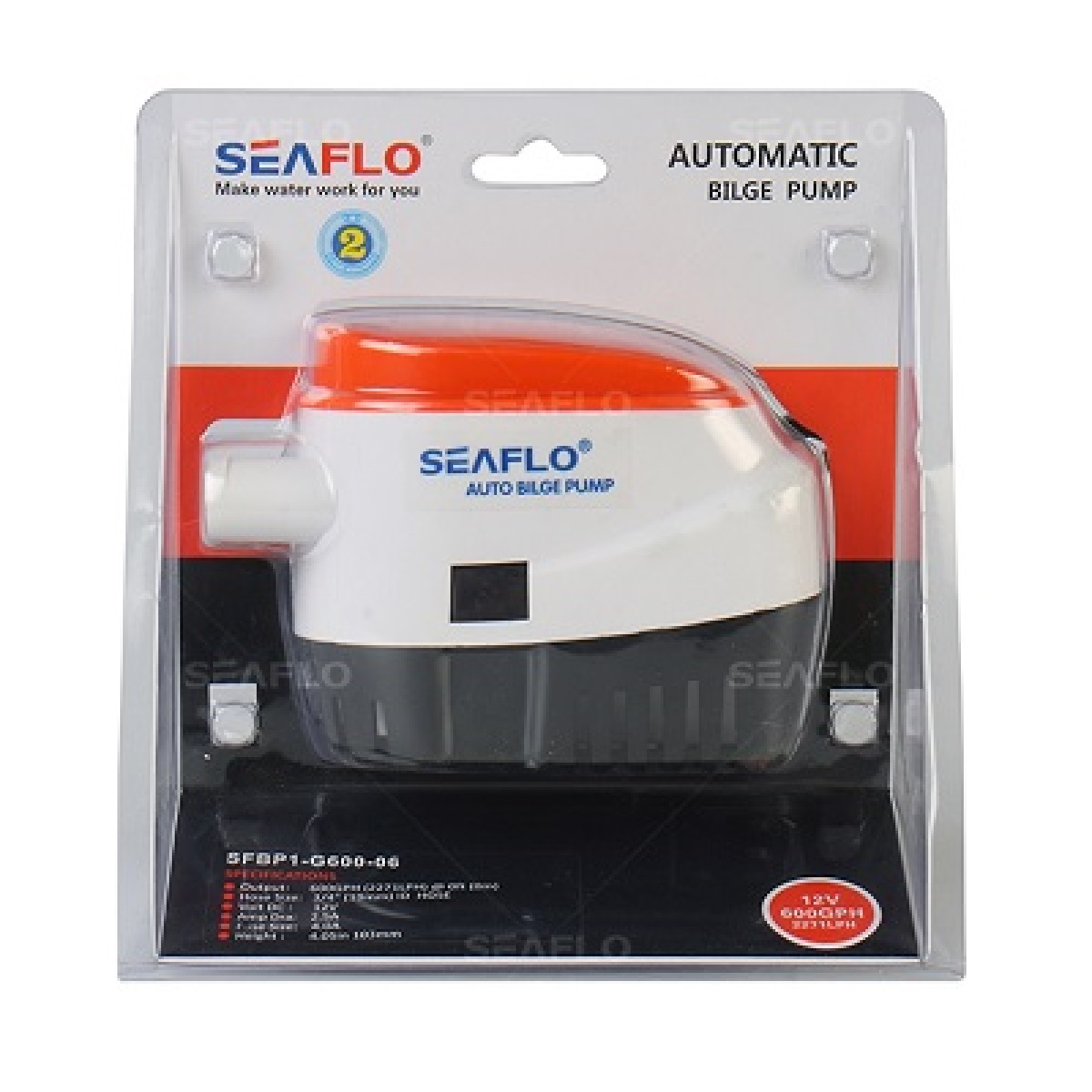 BOMBA DE PORÃO COM AUTOMÁTICO 750GPH 24V 1.6A 06S - Image 6