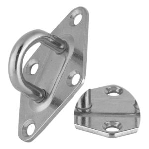 ALÇA COM BASE DIAMANTE INOX 5MM