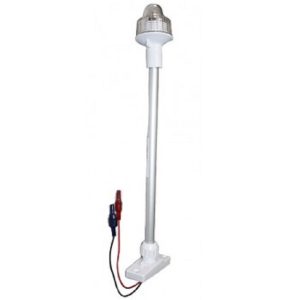 LUZ CIRCULAR LENTE BRANCA C/HASTE 40CM RETRATIL COM LED BASE BRANCA