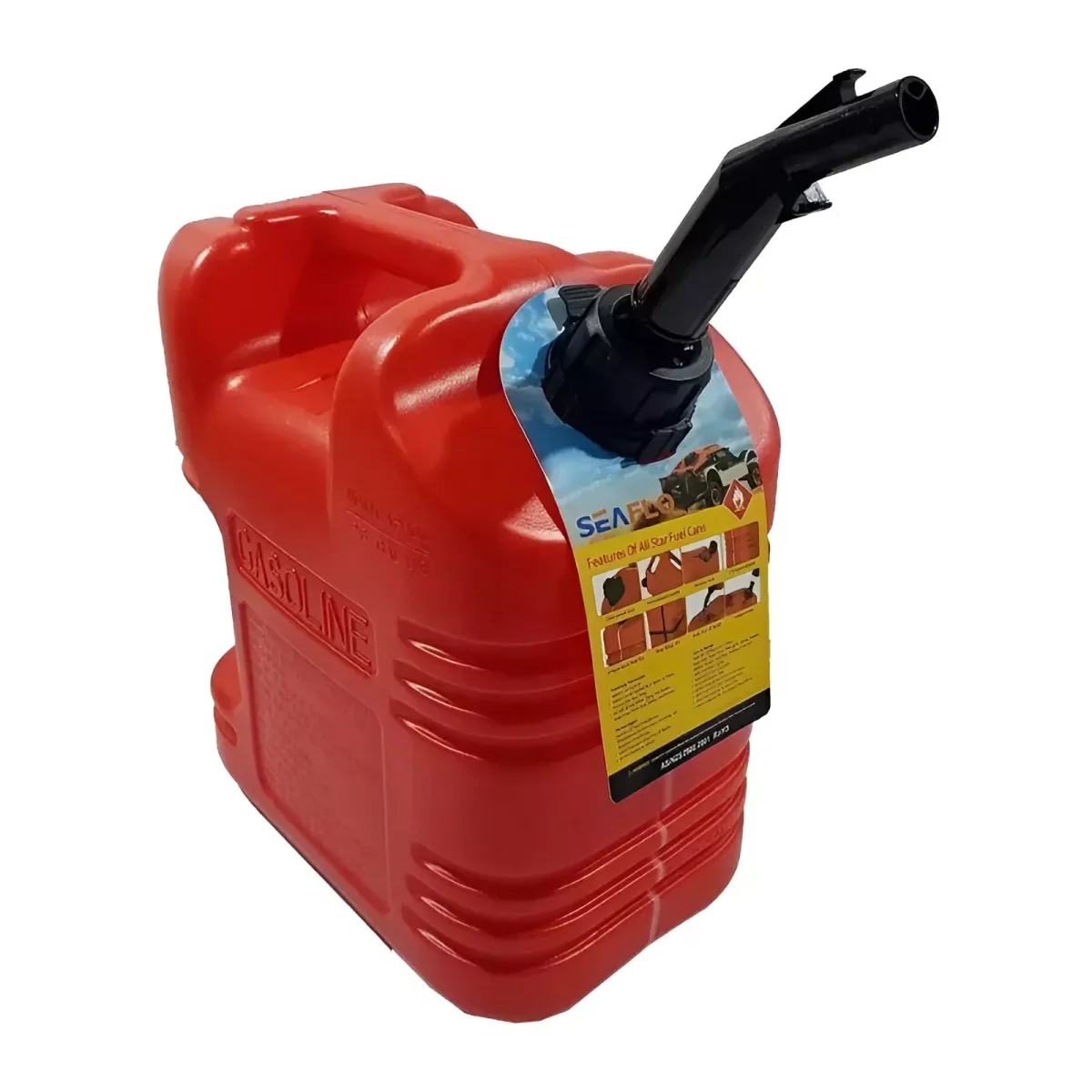 Galão De Gasolina Seaflo All Star 20 Litros Vermelho Com Bico - Image 2