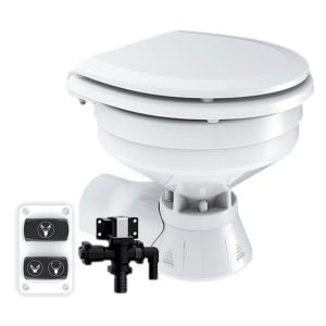 VASO MARITIMO ELETR. DE BARCO IN 3/4″ SAIDA 1-1/2″ 12V 24A QUIET FLUSH