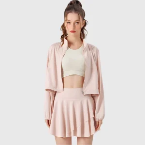 Stand Collar UPF50+ Crop Sport Jacket