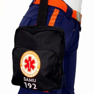 Embornal SAMU de Perna em tecido cordura Azul Marinho