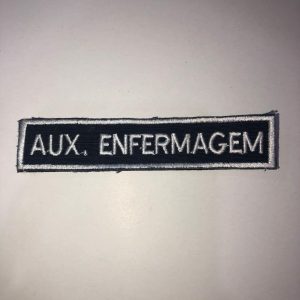 Tarjeta De Função Aux.enfermagem Com Velcro