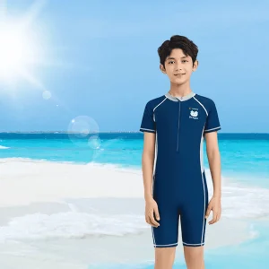Boys' UPF 50+ Rash Guard Swimsuit