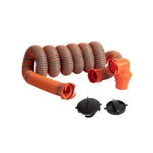 MANGUEIRA DE ESGOTO TPE 4,5M KIT ADAPTADOR TAMPA CONEXAO 3″ 2″