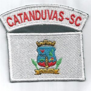 Bandeira Do Municipio De Catanduvas Com Tarjeta – Bordado