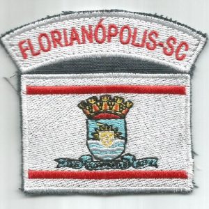 Bandeira Do Município De Florianópolis Com Tarjeta – Bordado