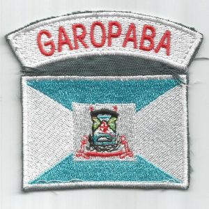 Bandeira Do Município De Garopaba Com Tarjeta – Bordado