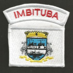 Bandeira Do Município De Imbituba Com Tarjeta – Bordado