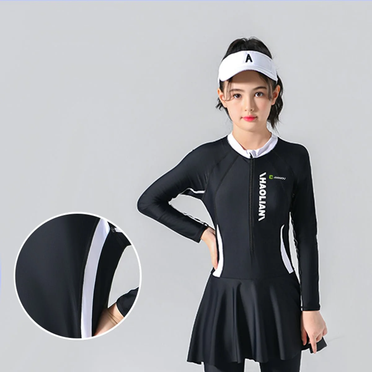 Kids UPF 50+ Skirt Swimsuit - Image 5