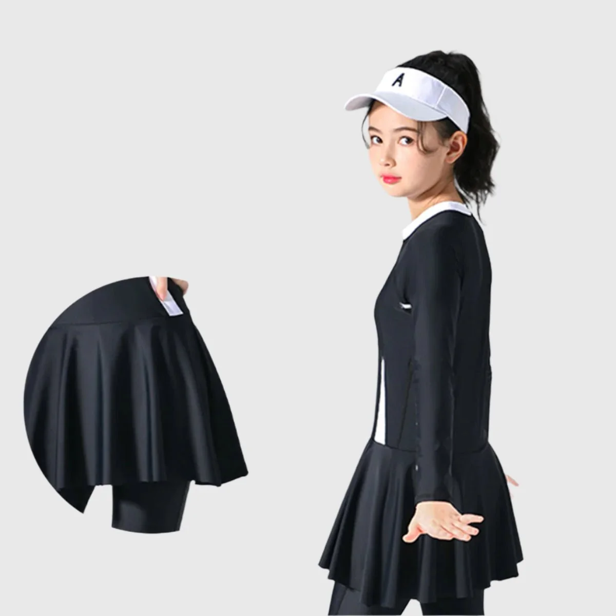 Kids UPF 50+ Skirt Swimsuit - Image 4