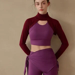 Knitted Sports Bolero Pullover