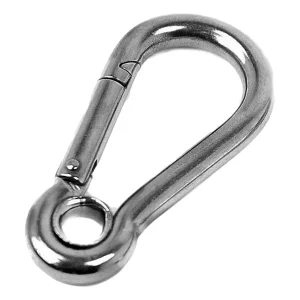 Mosquetão Inox 316 com olhal 9×90