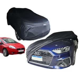 Capa Cobrir Carro Fiat Punto Tecido Lycra Protege De Riscos Sol Poeira