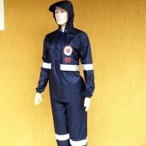 Conjunto De Chuva Samu Em Nylon Emborrachado