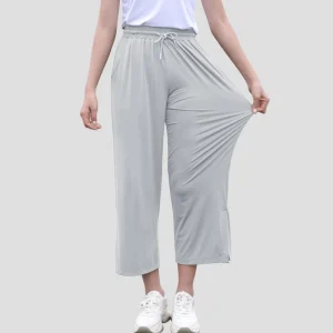 UPF50+ Wide Leg Cropped Trousers